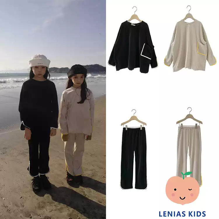 lenias LN家 UNIONINI21AW秋冬儿童珊瑚绒居家睡衣可外穿