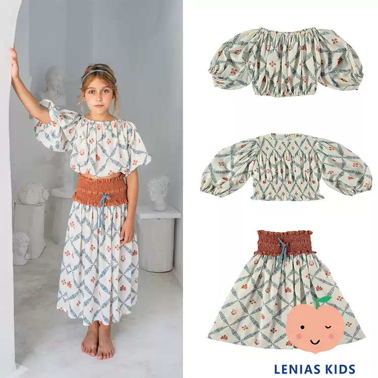 Lenias LN家 Belle chiara23SS 春夏 碎花田园文艺复古套装