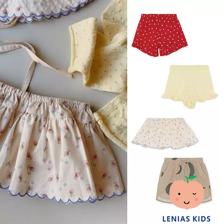 leniasLN家Konges22SS春夏 儿童舒适短裤短裙+休闲泳裤