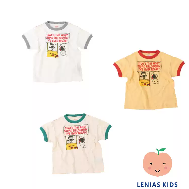 LeniasLN家Denim Dungaree25SS春夏卡通印花柔软T恤上衣