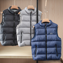 The whole single company goods British outdoor mens and womens duvet cotton kapeng filled light and warm small stand collar vest