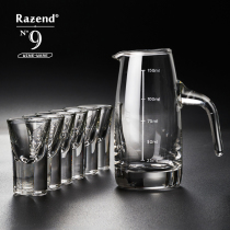  Crystal glass white wine cup set Household spirits cup wine dispenser Small mouthful cup bouncing cup White wine cup