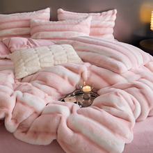 Класс А. Высококачественная толстая кровать с четырьмя наборами зимнего кораллового бархата, зимняя двусторонняя бархатная фланелевая кровать.