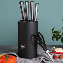 Langma Knife Japanese kitchen knife household kitchen cutter chef special stainless steel black knife combination kitchen knife set
