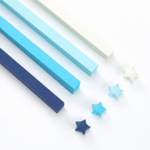 Gradient Candy-colored Lucky Star Origami Wish Folding Five-pointed Star Paper Color Paper Solid Color Paper Handmade Material