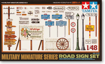  √ Tamiya assembly model 1 48 Road traffic signs Scene components Scene accessories 32509