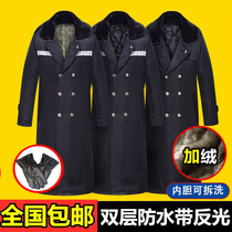Military coat winter thick long multi-color cotton coat reflective strip service coat winter clothing multi-function coat