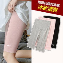  Pregnant womens leggings womens anti-naked summer thin five-point yoga pants fashion trend mother wear high-waist pregnant womens shorts outside