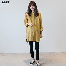 Pregnant woman shirt Spring and autumn in long sleeve blouse with long sleeves Loose Korean Version Pregnant Woman Lining Clothes Spring Clothing