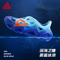 Peak state pole hole shoes love setting guest joint name 2021 summer new soft bomb breathable fashion blue sandals men