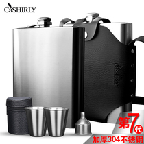  High-end German imported 304 stainless steel thickened jug 2 5 kg food grade portable flat water bottle jug