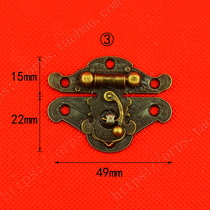 49 * 37mm wooden box buckle panel jewelry box lock buckle hardware furniture accessories wooden box antique lock buckle