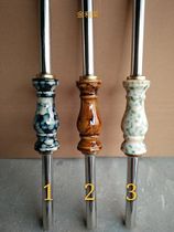304 stainless steel stair handrail column Indoor ceramic column railing Balcony guardrail High-end ceramic vase