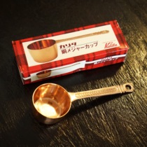 Japan imported kalita Kalita retro gold coffee spoon Copper Japanese small coffee spoon measuring spoon