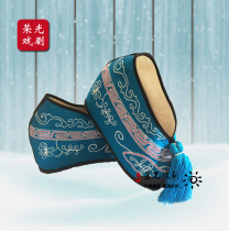 Rongguang Drama Embroidered Shoes Huadan Shoes Beijing Good Inner High Embroidered Flower Color Shoes Opera Peking Opera Products Xiuhe Clothing Shoes