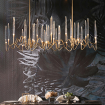 Nordic light luxury restaurant chandelier Modern simple shop bar Model room Bedroom atmospheric Villa living room chandelier