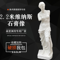 Gypsum statue whole body Venus 2 2 m plaster portrait art teaching aids sculpture ornament sketch model decoration