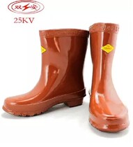 Double safety brand safety 25KV high voltage insulated boots Electrician rain boots Electrician rubber shoes Labor insurance shoes