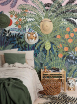 Swedish import MR PERSWALL wallpaper childrens room mural gouache jungle P280130-8