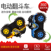 Full automatic tumbling stunt dump truck off-road car Inertial climbing racing car for boys and girls children electric toy car