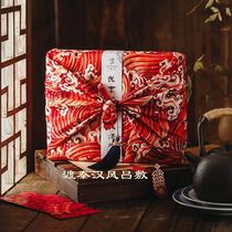 Business gift cotton square towel cotton wind LV cover skin wrap cloth Mid-Autumn Festival moon cake gift box pastry packaging
