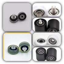 Externally threaded bearings Metal screw bearings Polyurethane forming bearings Polyurethane roller rubber-coated plastic-coated bearings
