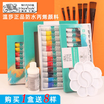 Windsor Newton painter with 24-color acrylic set 12 18-color hand-painted wall painting textile painting pigment waterproof