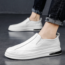 2021 spring and summer new pedal white shoes breathable casual white shoes mens Doudou tide shoes