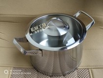 Foreign Trade Loneline 304 Stainless Steel Stockpot 20cm24cm Tethickness Five Layers Steel Stockpot Upscale Soup Copper Pan