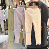 Chiumi Korea Imported Childrens Clothing 2022 Spring Girls Puell Lace Lace Elastic underpants trousers Long pants F1