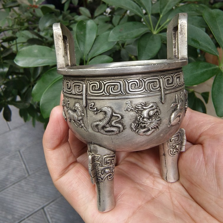 銅 細工 三足鼎 十二支銅鼎 香炉 装飾品 工芸品 置物 三足铜鼎-三足铜鼎促销价格、三足铜鼎品牌- 淘宝