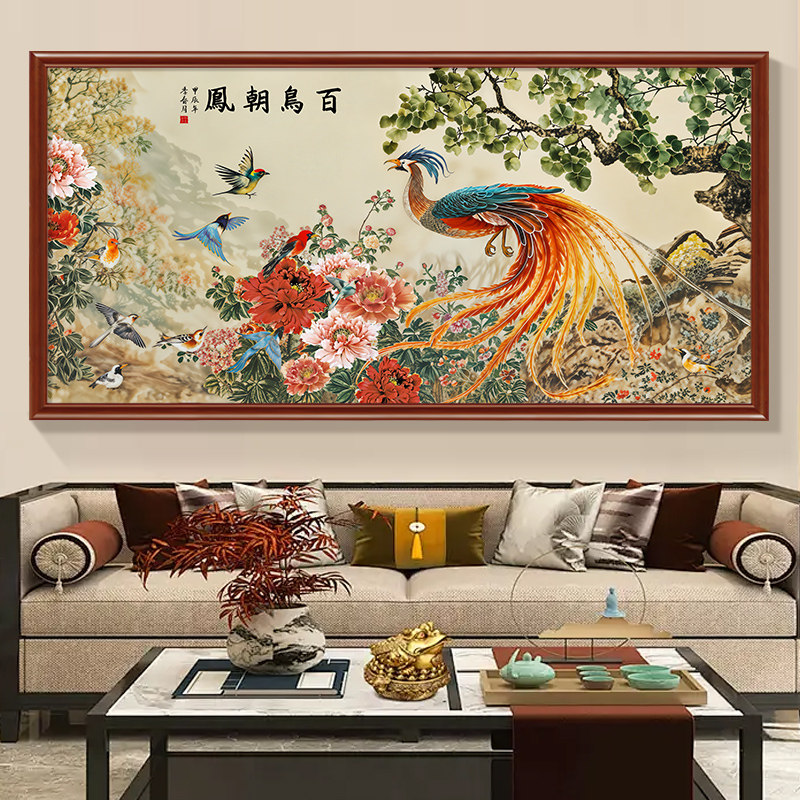 百鸟朝凤红色挂画-百鸟朝凤红色挂画促销价格、百鸟朝凤红色挂画品牌- 淘宝