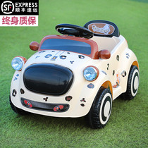 Infants and children electric car four-wheel car remote control car with Music 1-3 years old male and female baby toy car can sit on people