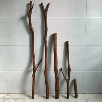 Home woven tapestry Log tree branch hangers Old round wooden sticks Dead wood partition material Bed and breakfast decorative trunk