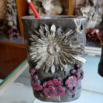 大型祭祀器上古石器河磨玉紅山文化太陽神追日像霊の媒介巫観石器置物