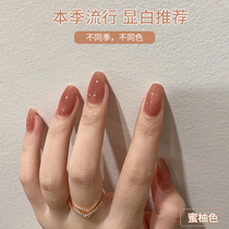Enni Shi nail nail Nail Polish glue 2021 New honey pomelo color Net red tremble sound pop nail shop dedicated