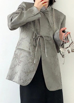 ForPoem 22 SS New Chinese design sense suit jacket | Neo-Chinese tunic suit