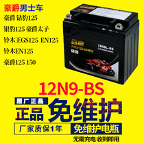 Motorcycle battery 12n9 maintenance-free 12v universal dry battery for Haojue Suzuki 125 diamond Leopard Prince