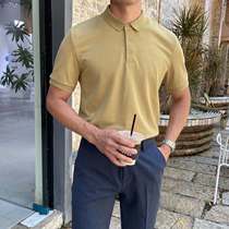 Summer new polo shirt men short sleeve youth sashimi business handsome and pure color turtlenecks casual and compassionate blouses