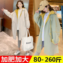 Oversized maternity coat spring and autumn cover belly 300 loose Korean style cardigan autumn and winter windbreaker 200 catties