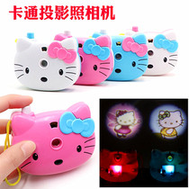 Cartoon cat projection camera cartoon projection camera luminous camera children educational toy gift