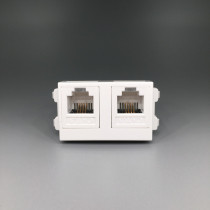 Dual telephone socket two-digit dual telephone interface socket 2-hole two-port telephone socket 128 type