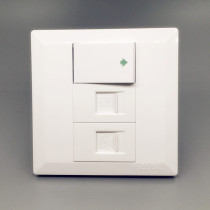 One open with telephone computer socket One single joint single open double control with network wide telephone switch panel 86