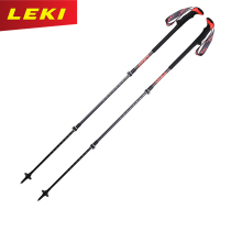 (German LEKI) outdoor climbing pole aluminum alloy ultra-light tungsten steel retractable outer lock cloud top hiking Rod