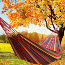 Single double padded canvas hammock drop net net hanging net indoor adult children outdoor swing Shaker