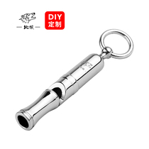 Outdoor Survival whistle titanium metal treble whistle EDC tool life-saving equipment Sports custom silver 0614