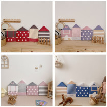 Ins childrens autumn and winter suede small house bed enclosure baby bed anti-collision can be spliced and dismantled Baobao cotton fence
