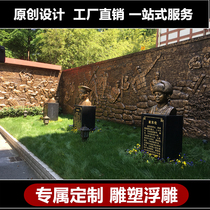 Custom glass fiber reinforced plastic relief sculpture three-dimensional relief cultural landscape wall party building figure sculpture sandstone relief wall