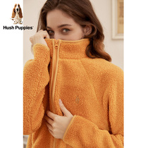 Hush Puppies Womens Autumn New Casual Fleece Home Thermal Jacket) WC-20504D