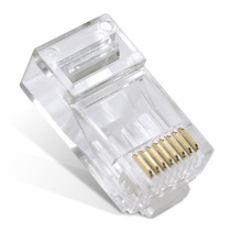 Eidersen ultra six categories crystal head pure copper gilded non-shielded network wire RJ45 crystal head one thousand trillion 8 core CAT6